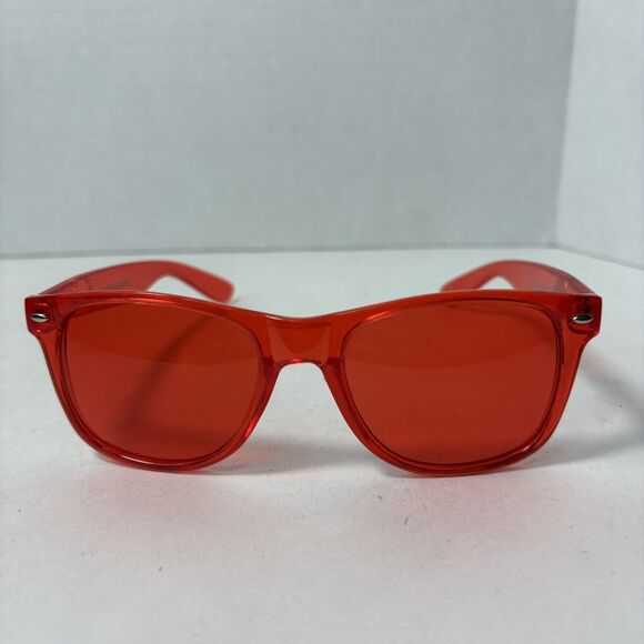 Rainbow OPTX Sunglasses Adult Translucent Red Orange LS2 - Picture 1 of 10